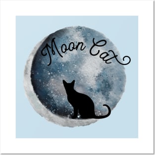 Moon Cat Posters and Art